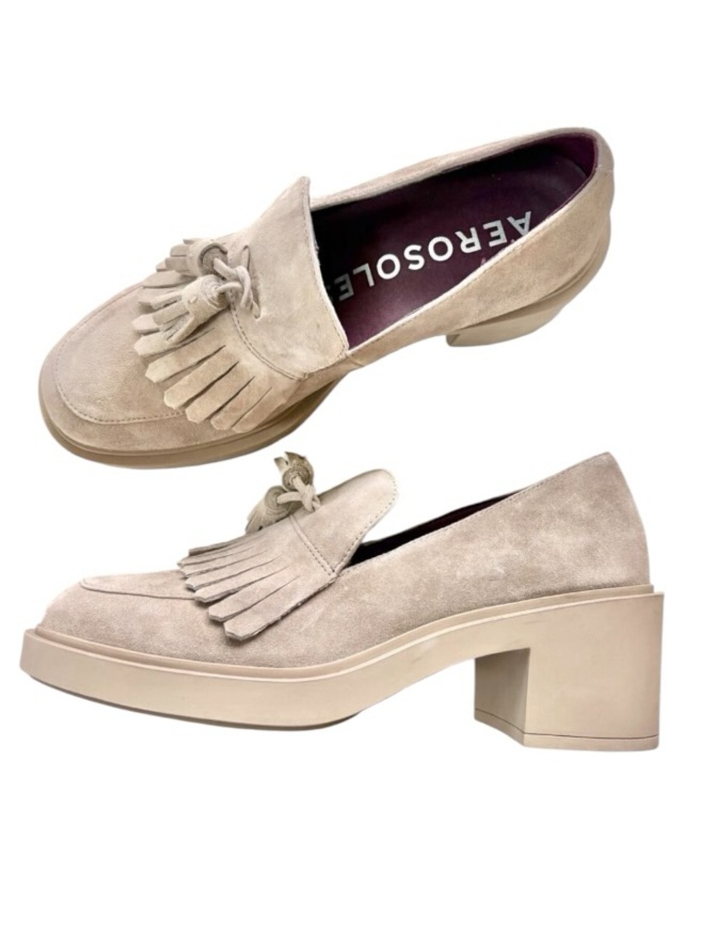 Aerosoles Gibes Loafer Beige Sz 8